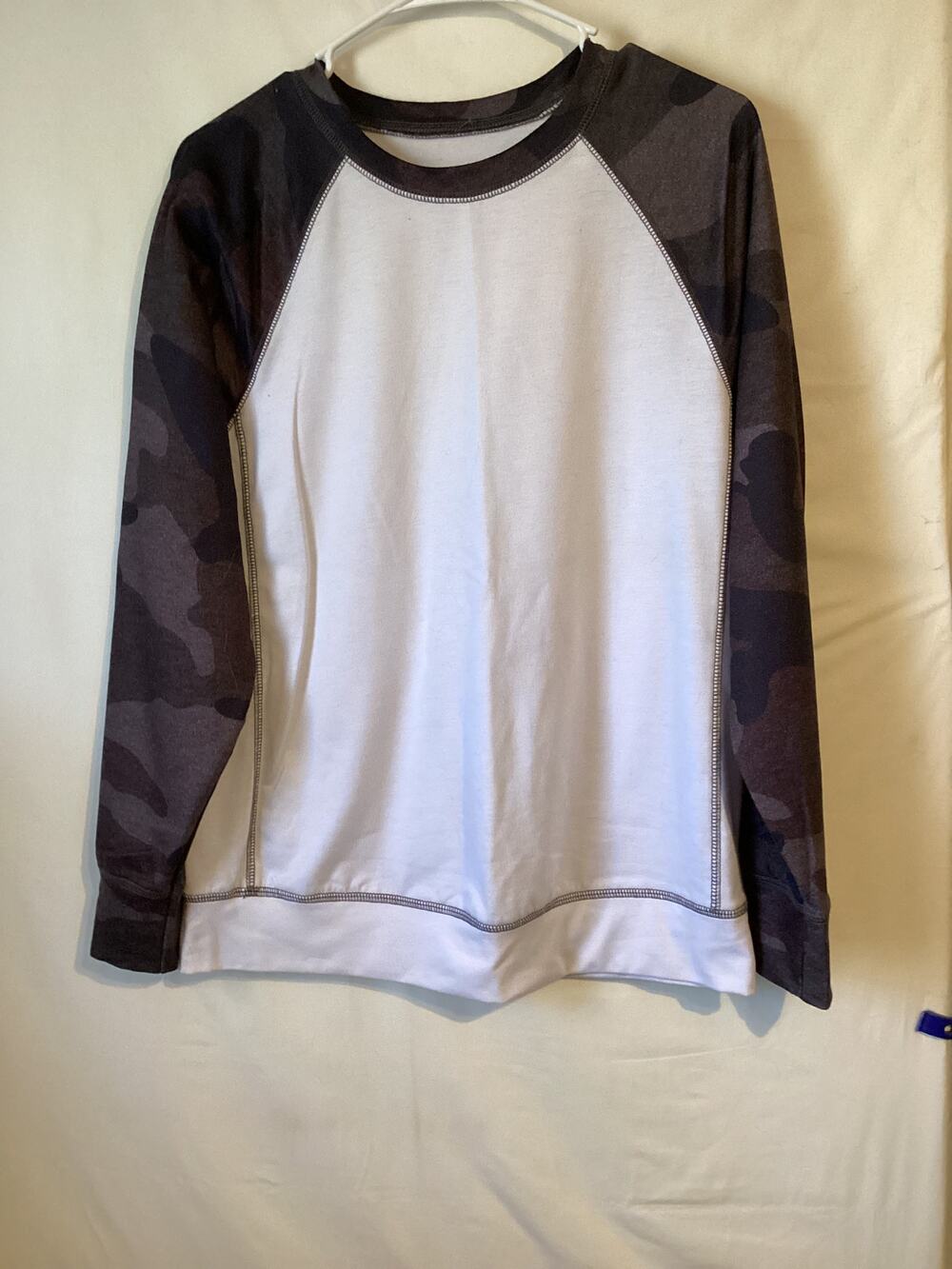 4613Mens Long Sleeve Baseball Tshirt Raglan Jersey Lightweight Breathable Medium